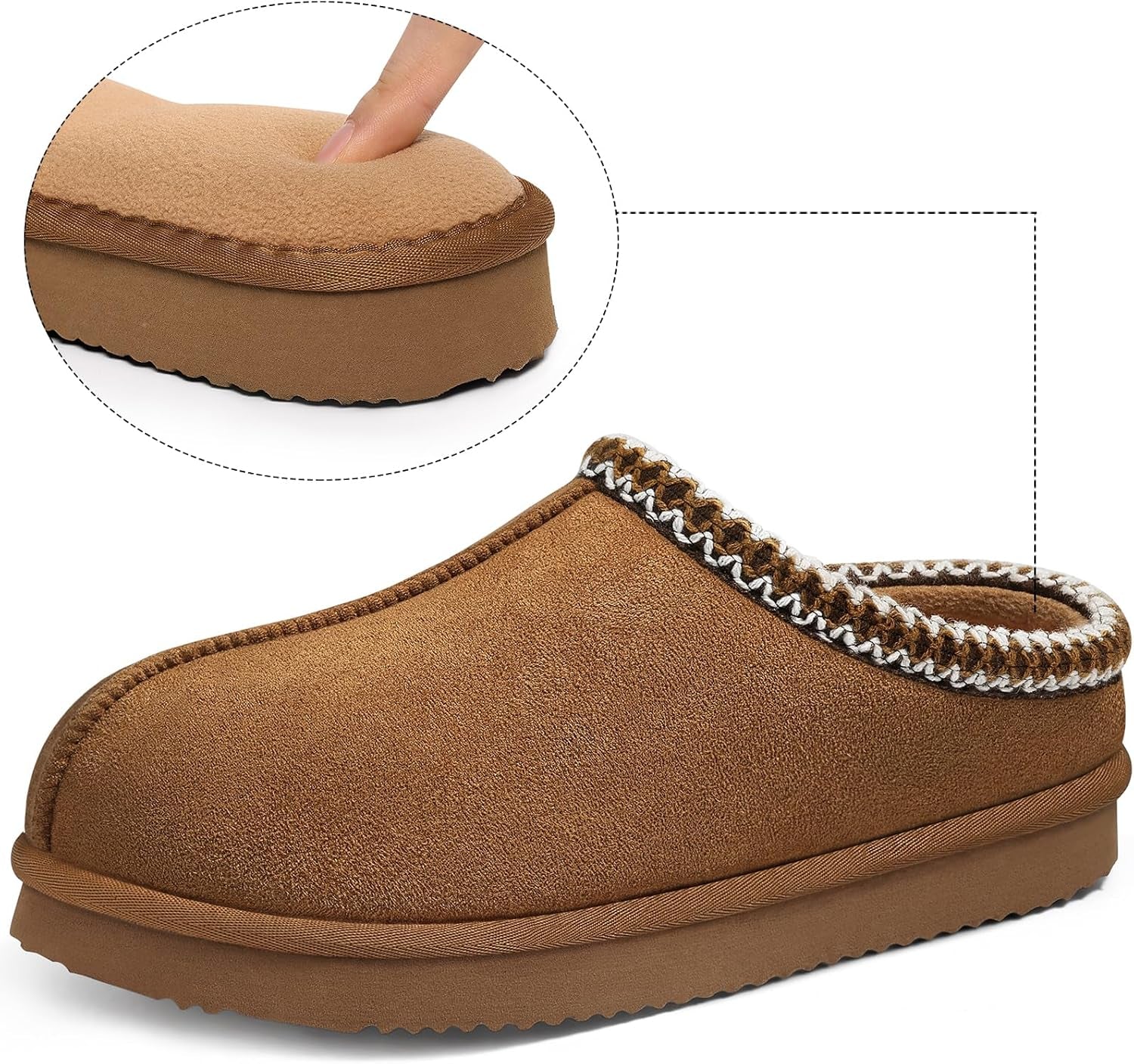 Memory Foam Slippers for Women Men Cozy Warm House Shoes Indoor and Outdoor